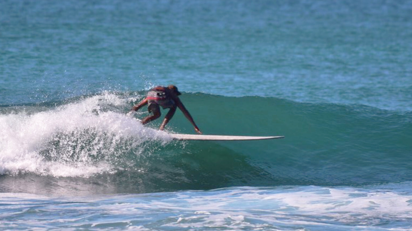 Arugam Bay surf lessons with Muzam, photo of surf instructor Muzam surfing 