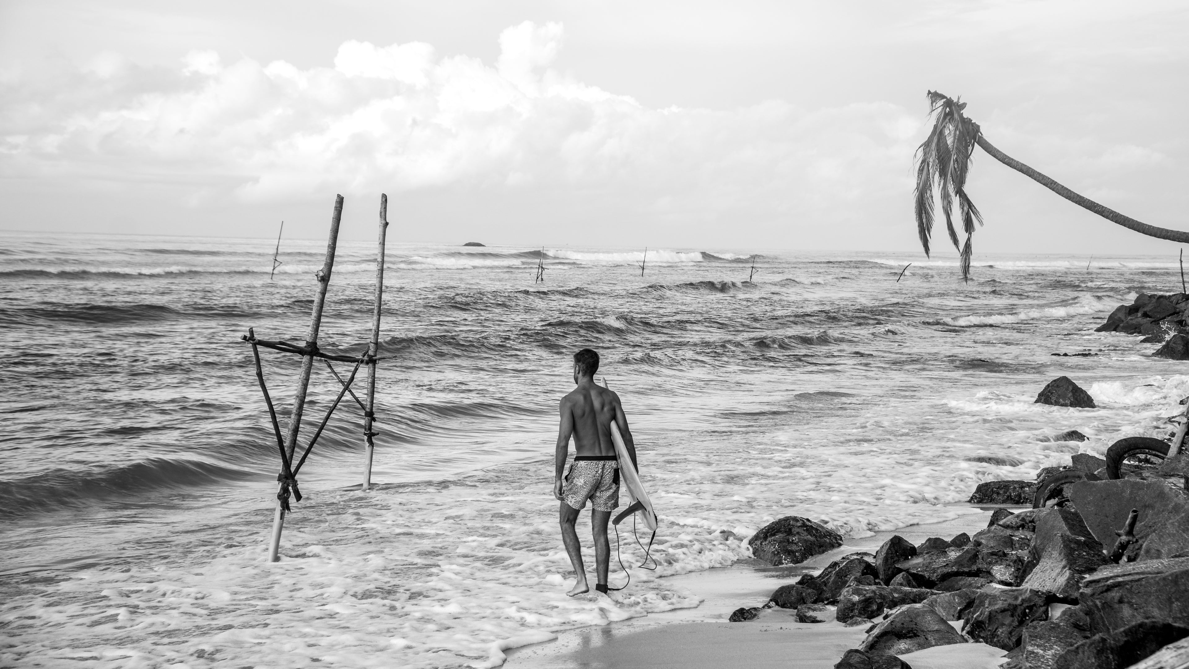 Photo of a surfer at Sticks Ahangama Sri Lanka